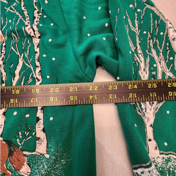 Santa Claus Holiday Christmas Crewneck Sweatshirt SZ Medium - Picture 6 of 7